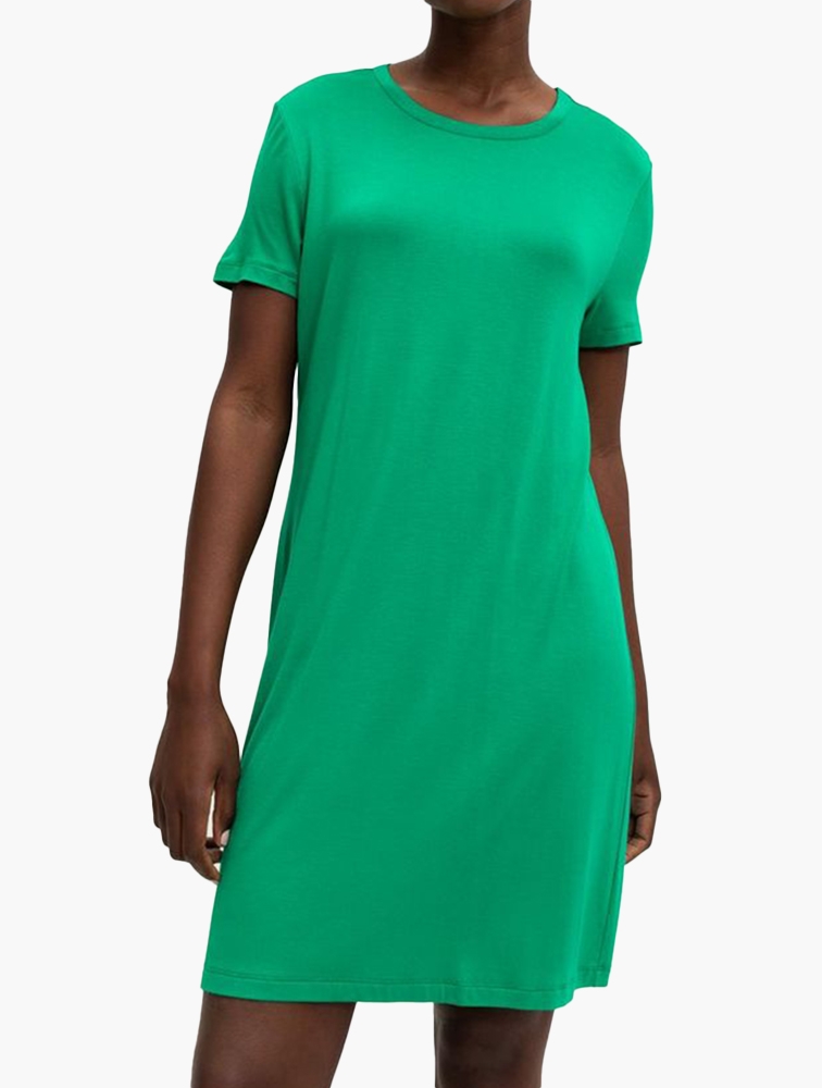 MyRunway Shop Woolworths Green Stretch Viscose T shirt Dress for